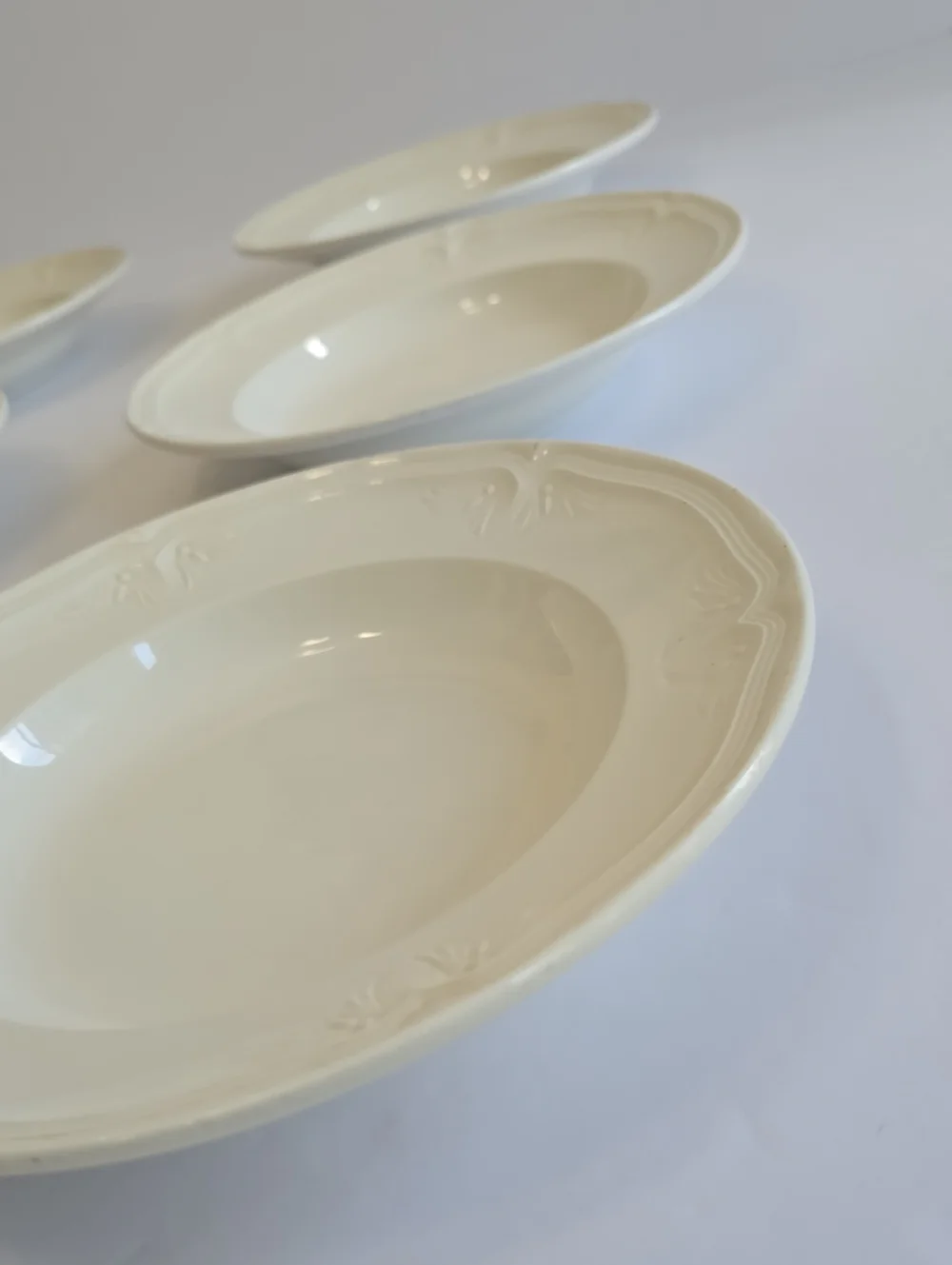 Villeroy & Boch Set Of 6 Cortina 2700 Soup/Pasta Bowls Vitro Porcelain White
